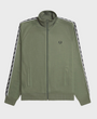 Fred Perry J4620 Taped Track Jacket Z50 Laurel Wreath Green/Black