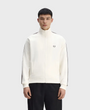Fred Perry J5557 Contrast Tape Track Jacket - 42A Ecru/Burn Tobacco