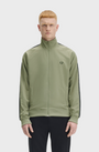 Fred Perry J5557 Contrast Tape Track Jacket - Z07 Olive/Anchor