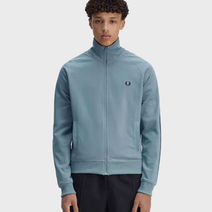 Fred Perry J5557 Contrast Tape Track Jacket - Z56 Stockport Blue/Navy