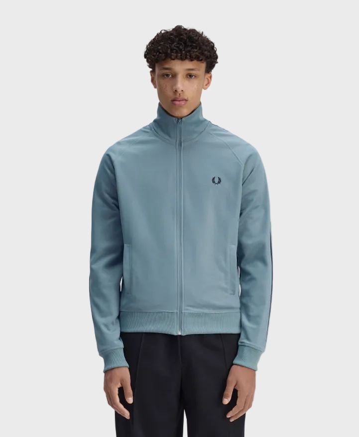 Fred Perry J5557 Contrast Tape Track Jacket - Z56 Stockport Blue/Navy