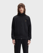 Fred Perry J5557 Contrast Taped Track Jacket - S77 Black / Shaded Stone