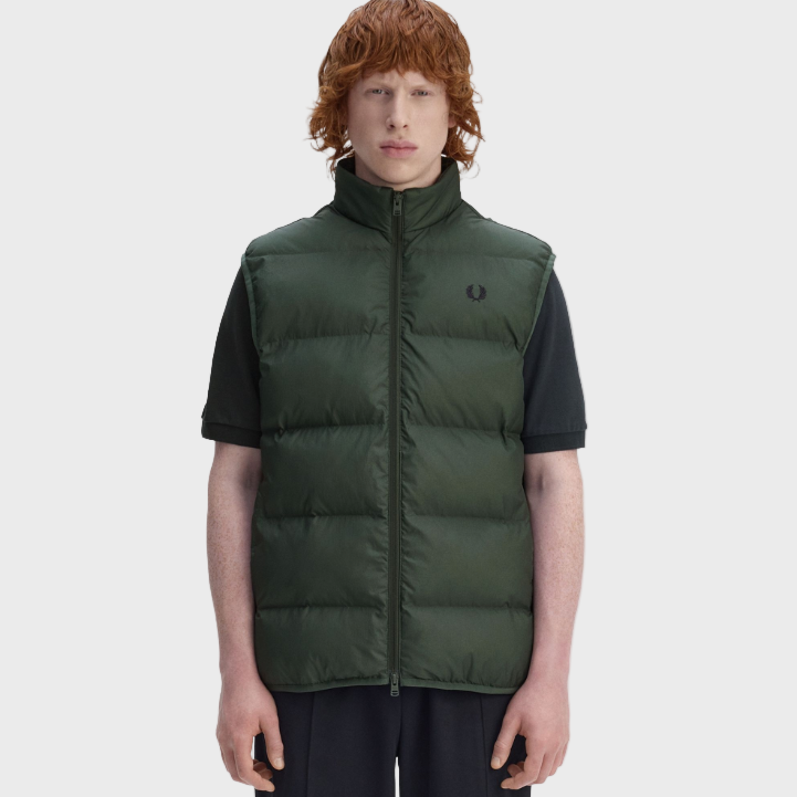 Fred Perry J8522 Insulated Gilet - X89 Court Green