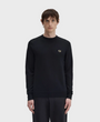 Fred Perry K9601 Classic Crew Neck Sweatshirt - 198 Black