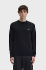 Fred Perry K9601 Classic Crew Neck Sweatshirt - 198 Black