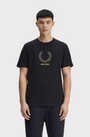 Fred Perry M1775 Outline Laurel Wreath T-Shirt - Black