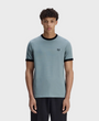 Fred Perry M3519 Ringer T-Shirt - Z56 Stockport Blue/Navy