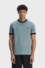 Fred Perry M3519 Ringer T-Shirt - Z56 Stockport Blue/Navy
