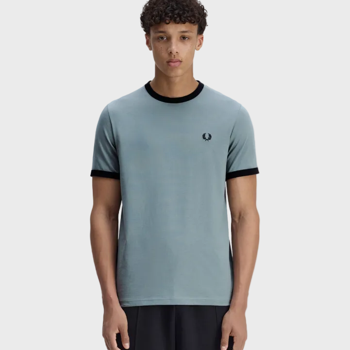 Fred Perry M3519 Ringer T-Shirt - Z56 Stockport Blue/Navy