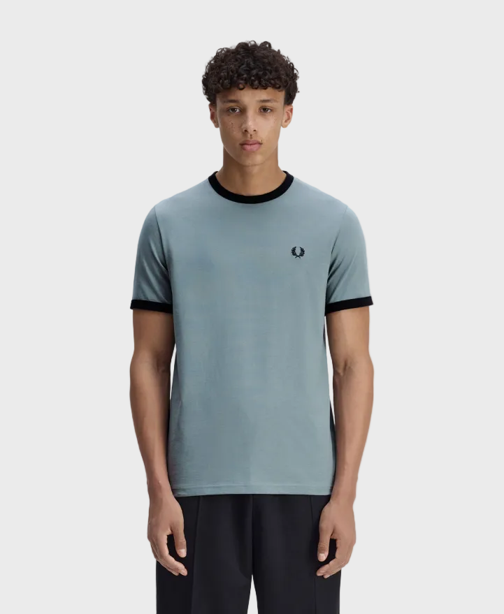 Fred Perry M3519 Ringer T-Shirt - Z56 Stockport Blue/Navy