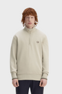 Fred Perry M3574 Half Zip Sweatshirt - 50A Wrmot/Crtgr/Btob