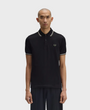 Fred Perry M3600 Twin Tipped Polo Shirt - W54 Black/Ecru/Laurel Wreath Green
