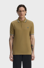 Fred Perry M3600 Twin Tipped Polo Shirt - Z60 Shaded Stone/Ecru