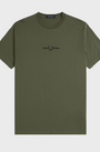 Fred Perry M4580 Embroidered T-Shirt W19 Laurel Wreath Green