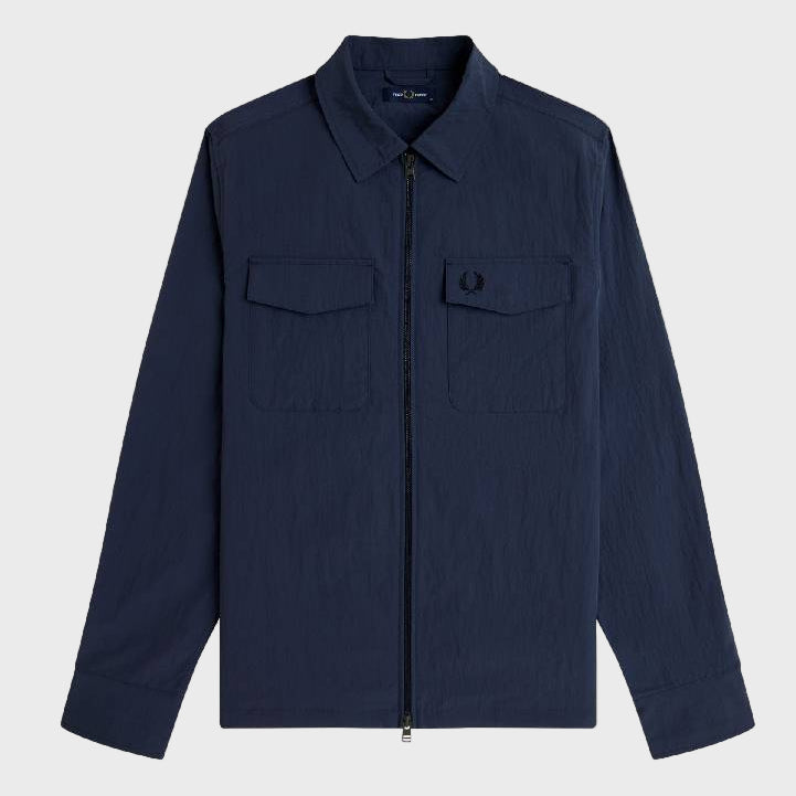 Fred Perry M5684 Pocket Overshirt 738 Dark Airforce