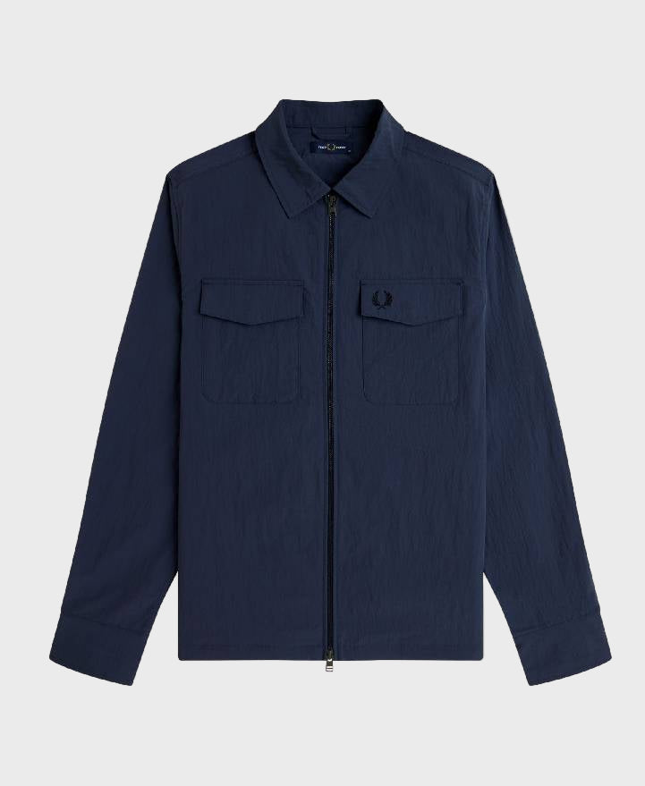 Fred Perry M5684 Pocket Overshirt 738 Dark Airforce