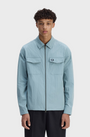 Fred Perry M5684 Zip Through Overshirt - Z20 Stockport Blue