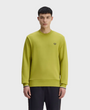 Fred Perry M7535 Crewneck Sweatshirt - 57A Tennis Ball Yellow/French Navy