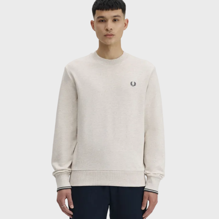 Fred Perry M7535 Crewneck Sweatshirt - Porridge Marl