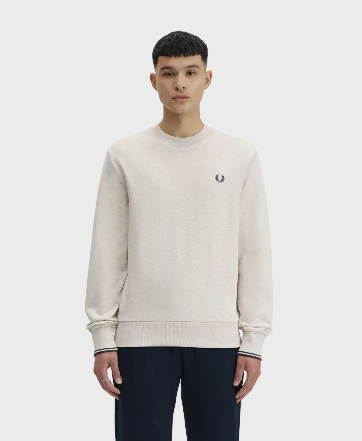Fred Perry M7535 Crewneck Sweatshirt - Porridge Marl