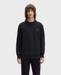 Fred Perry M7535 Crewneck Sweatshirt - S77 Black/Shaded Stone