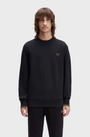 Fred Perry M7535 Crewneck Sweatshirt - S77 Black/Shaded Stone