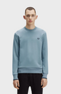 Fred Perry M7535 Crewneck Sweatshirt - Z56 Stockport Blue/Navy