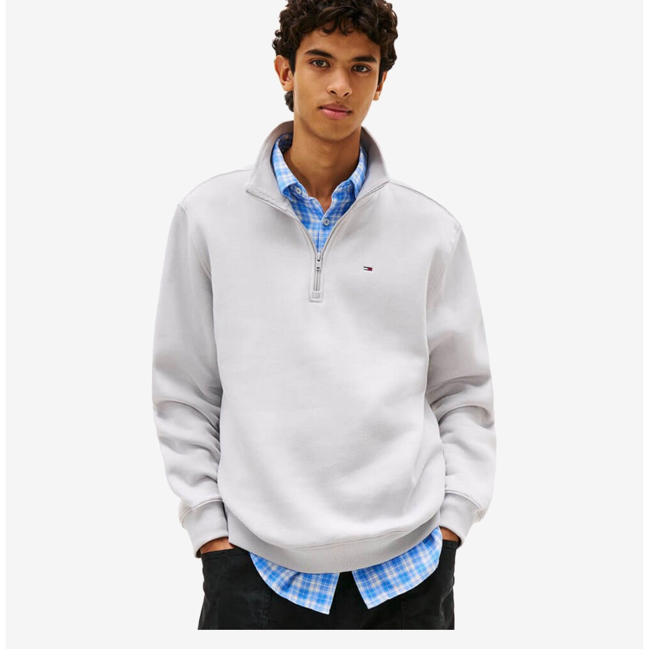 Tommy Jeans DM0DM20339PS4 Regular Fleece - Helium
