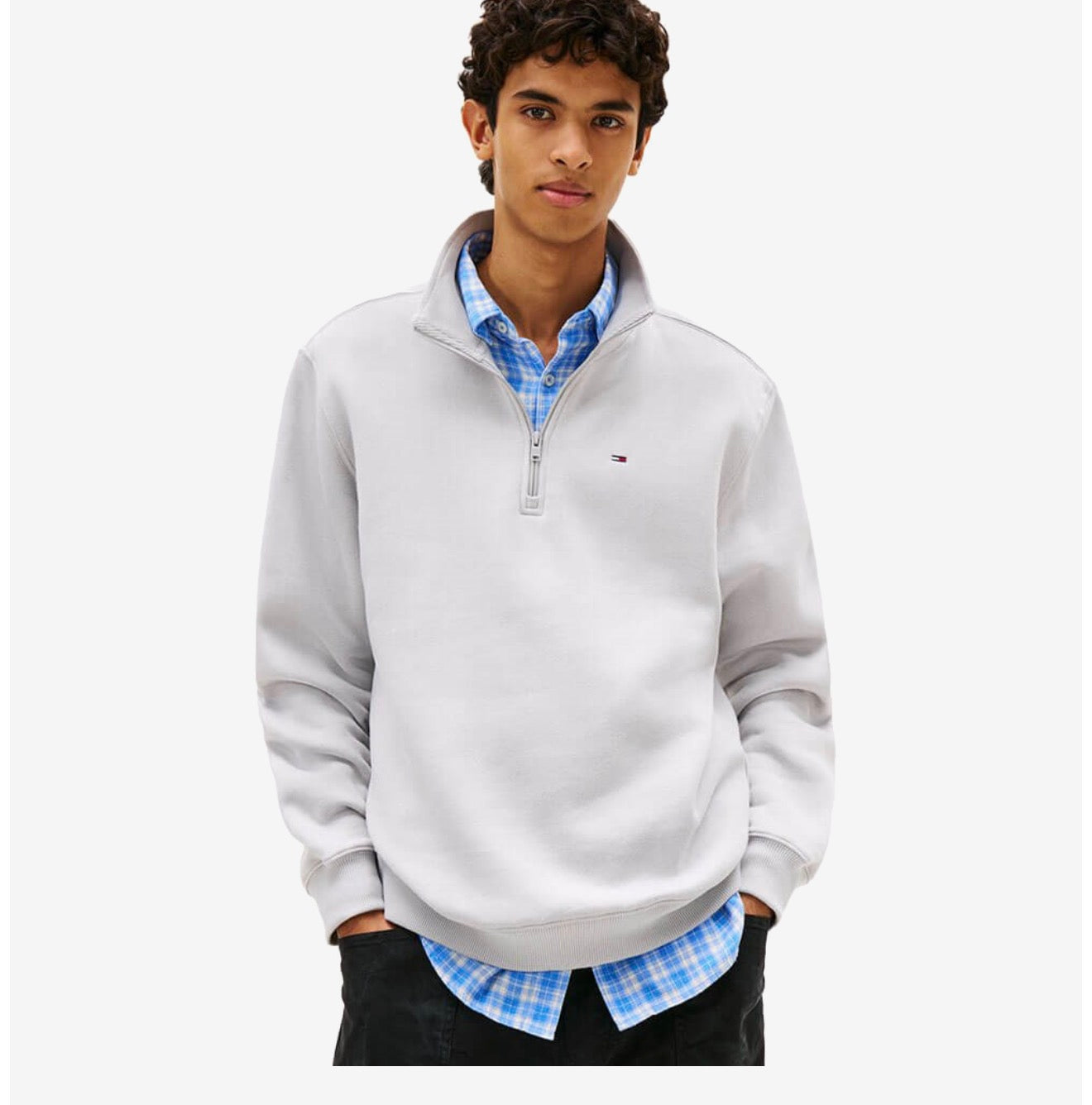 Tommy Jeans DM0DM20339PS4 Regular Fleece - Helium
