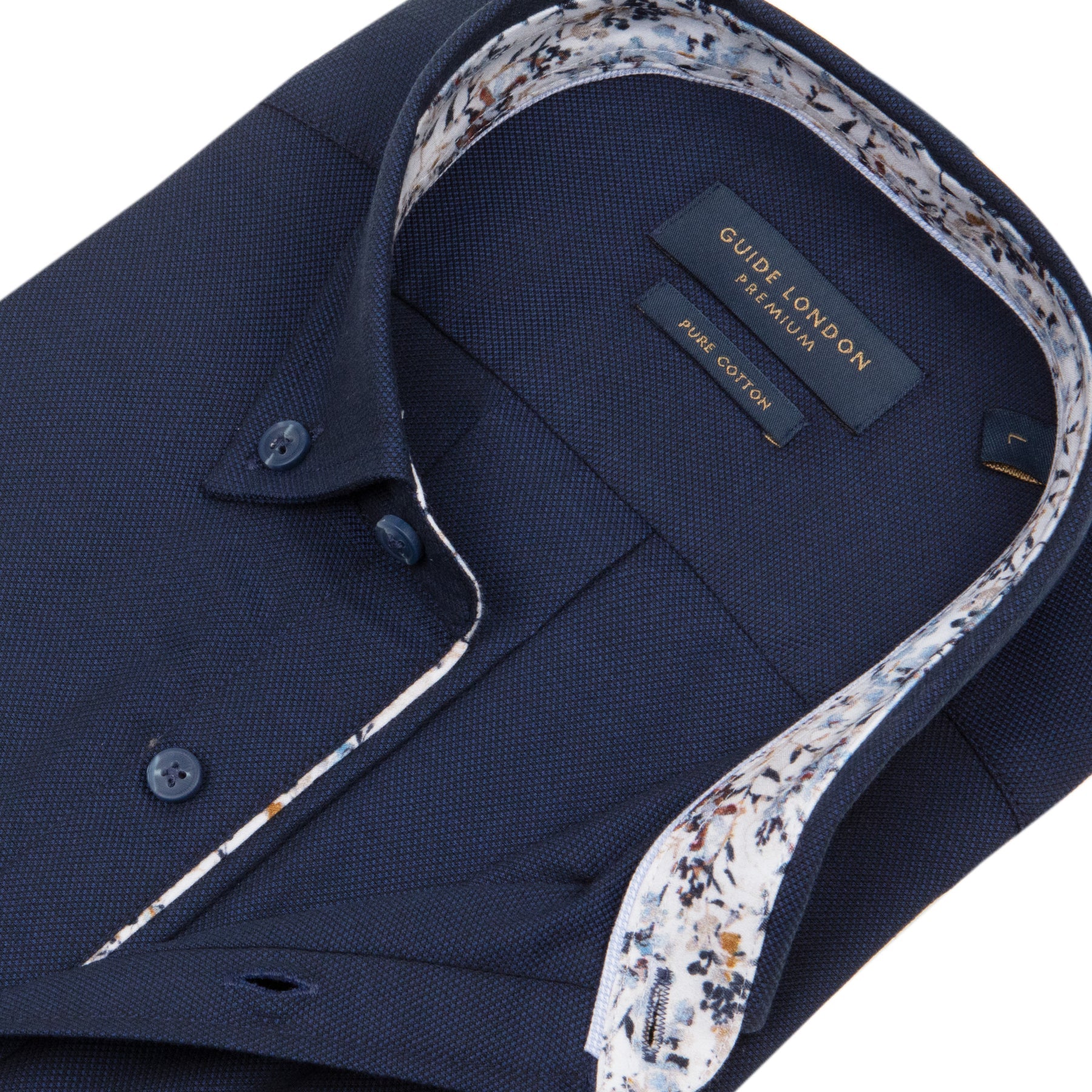 Guide London HS2798 Short Sleeve Shirt Navy