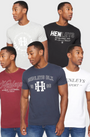 Henleys Varick Grapic Print T-Shirt (5 Pack) - Multi