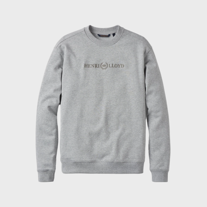 Henri Lloyd Lytham Crew Neck Sweat - Light Grey Melange