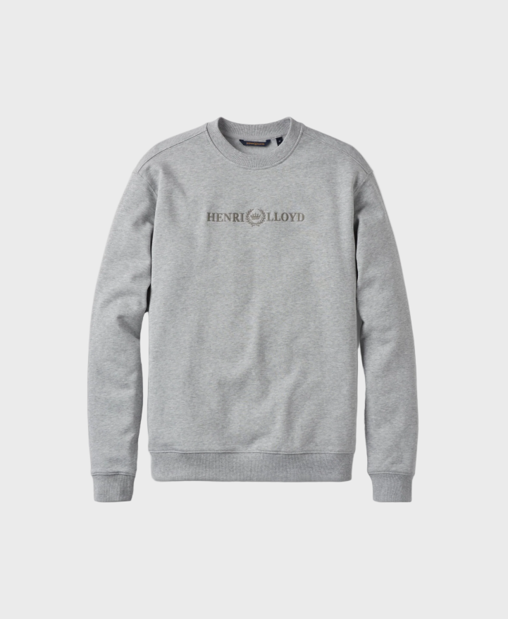 Henri Lloyd Lytham Crew Neck Sweat - Light Grey Melange