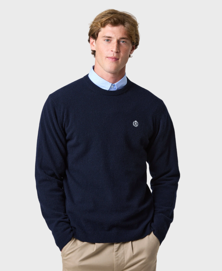 Henri Lloyd Teddington Crew Neck Jumper - Dark Navy