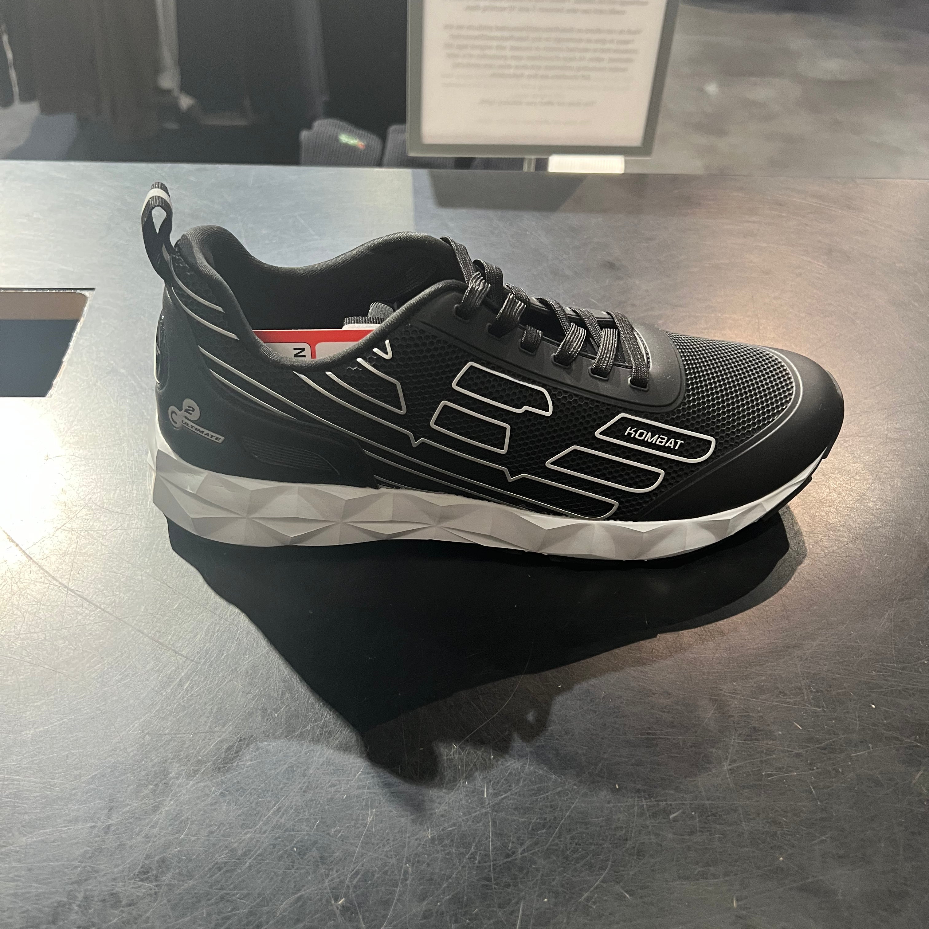 EA7 Emporio Armani X8X154 Woven Trainers - Triple Black/Silver