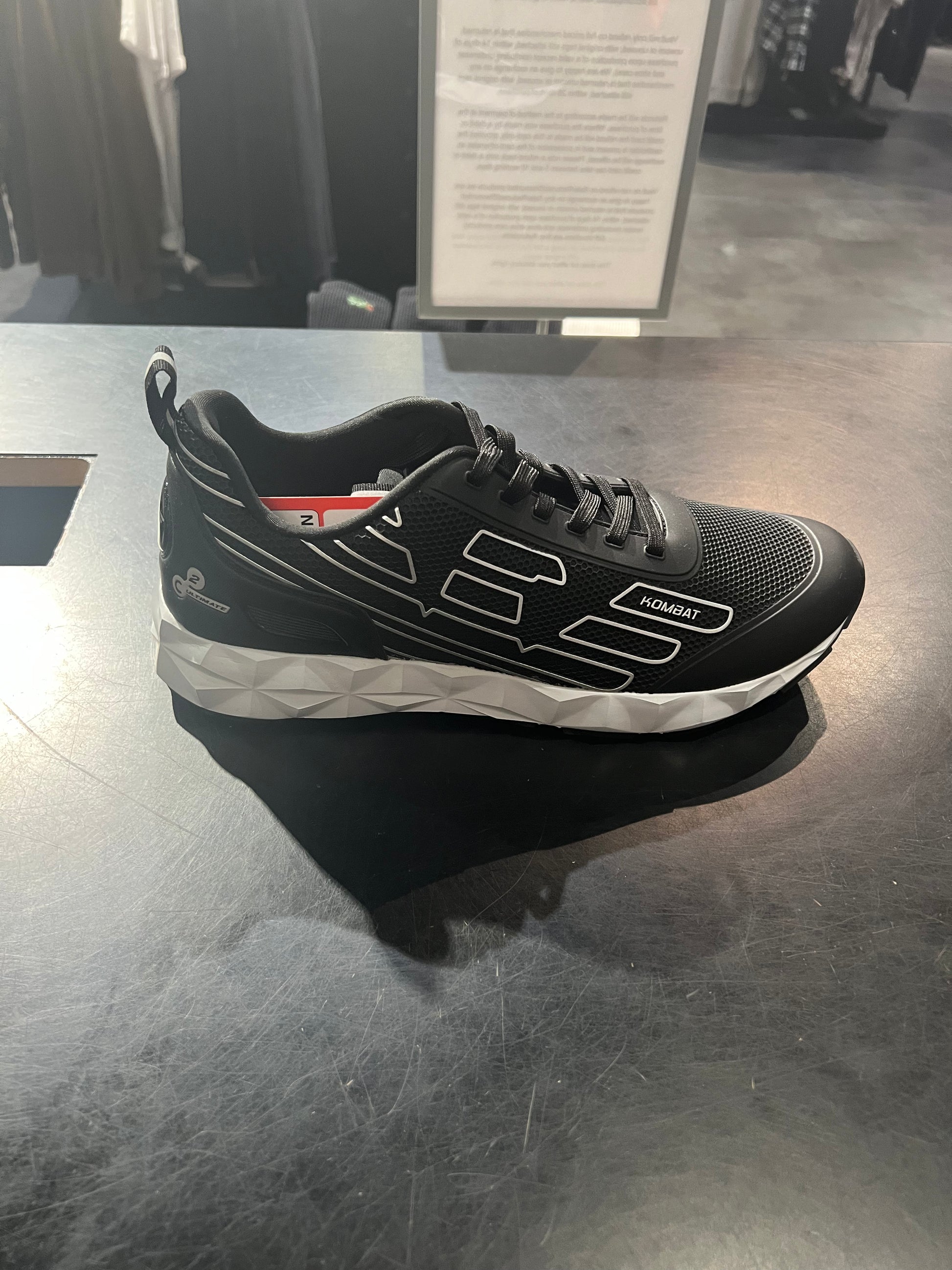 EA7 Emporio Armani X8X154 Woven Trainers - Triple Black/Silver