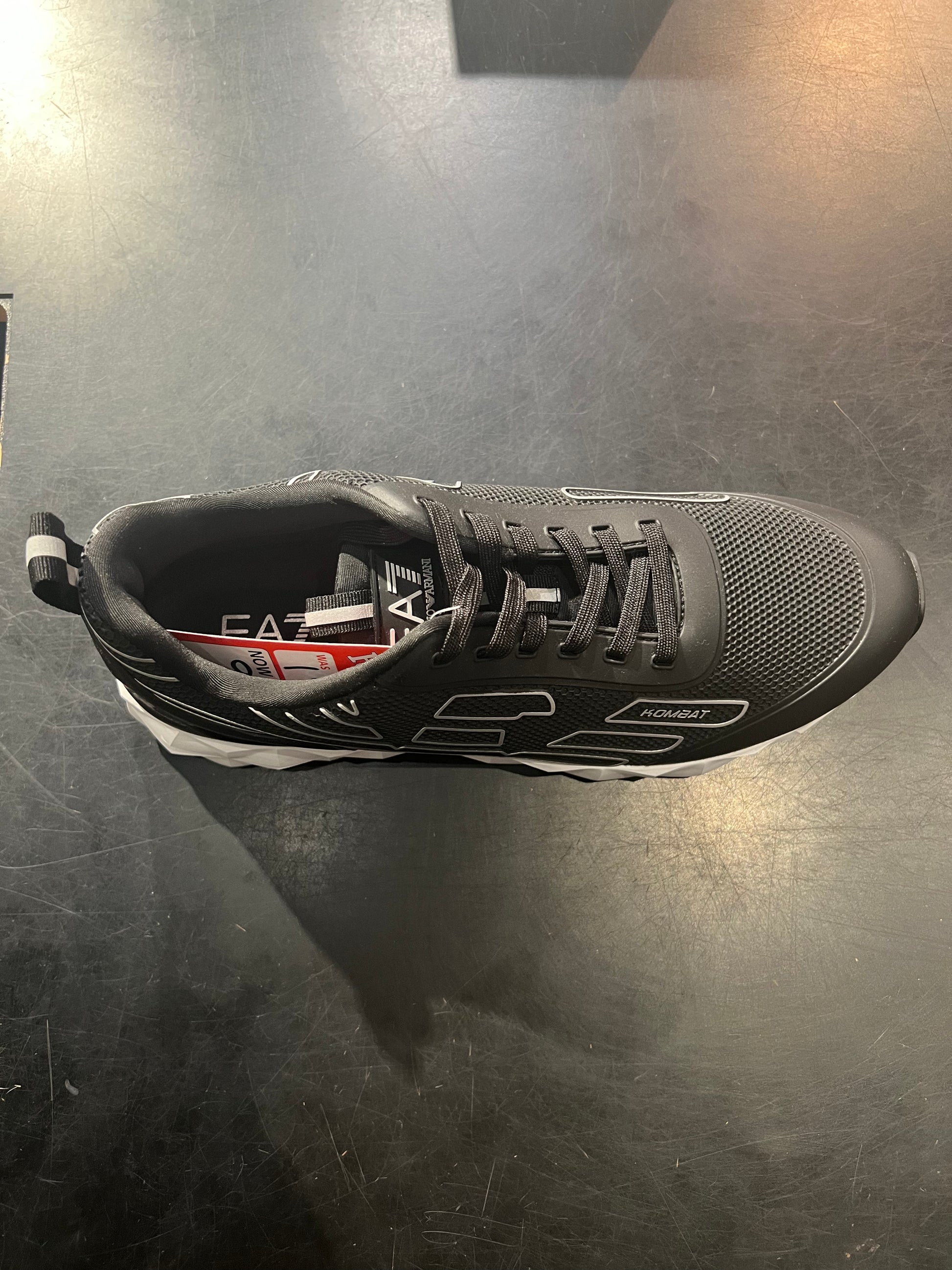 EA7 Emporio Armani X8X154 Woven Trainers - Triple Black/Silver