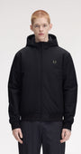 Fred Perry J1304 Hooded Brentham Jacket 184 - Black