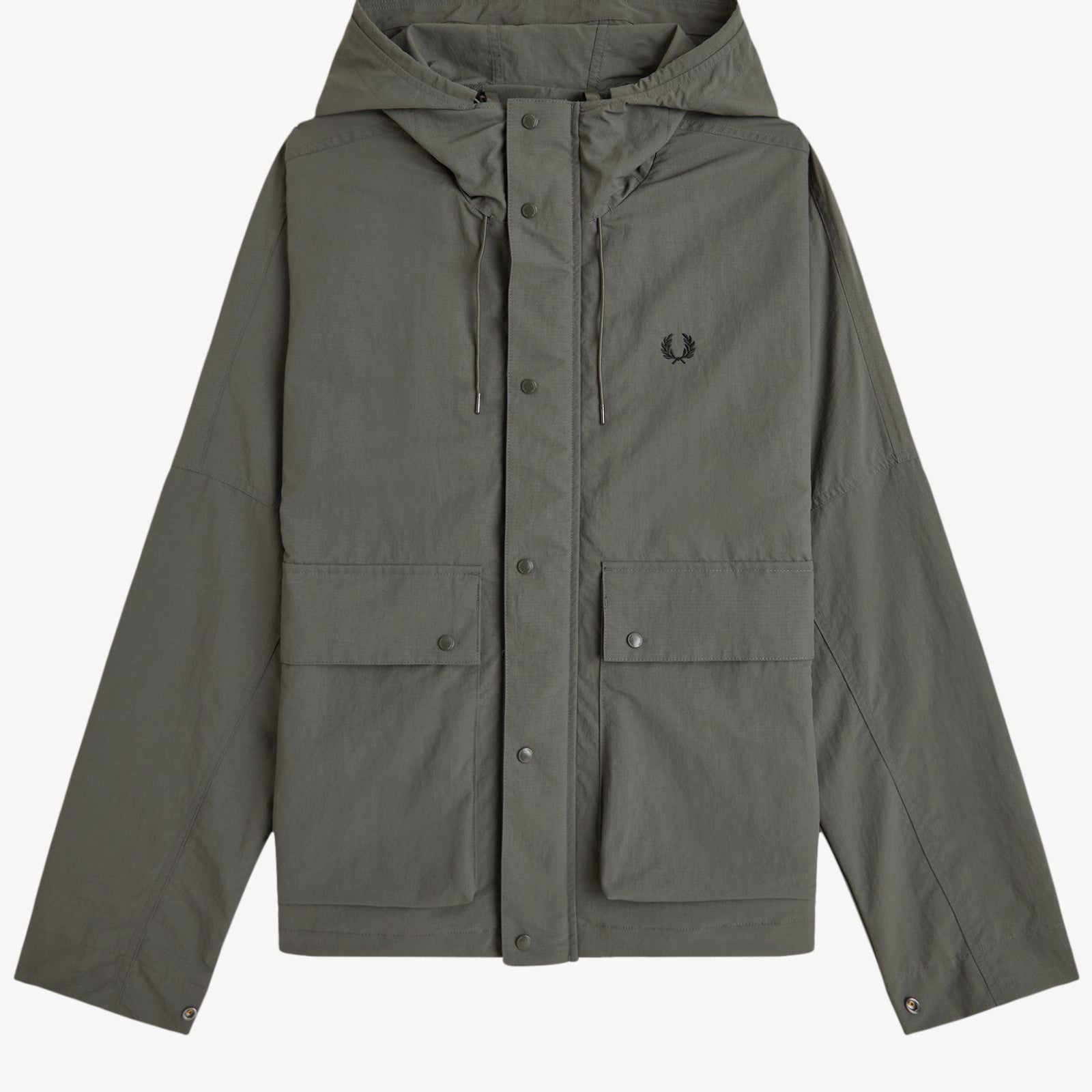 Fred Perry J2323 Cropped Ripstop Parka - D09 Field Green