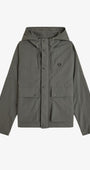 Fred Perry J2323 Cropped Ripstop Parka - D09 Field Green