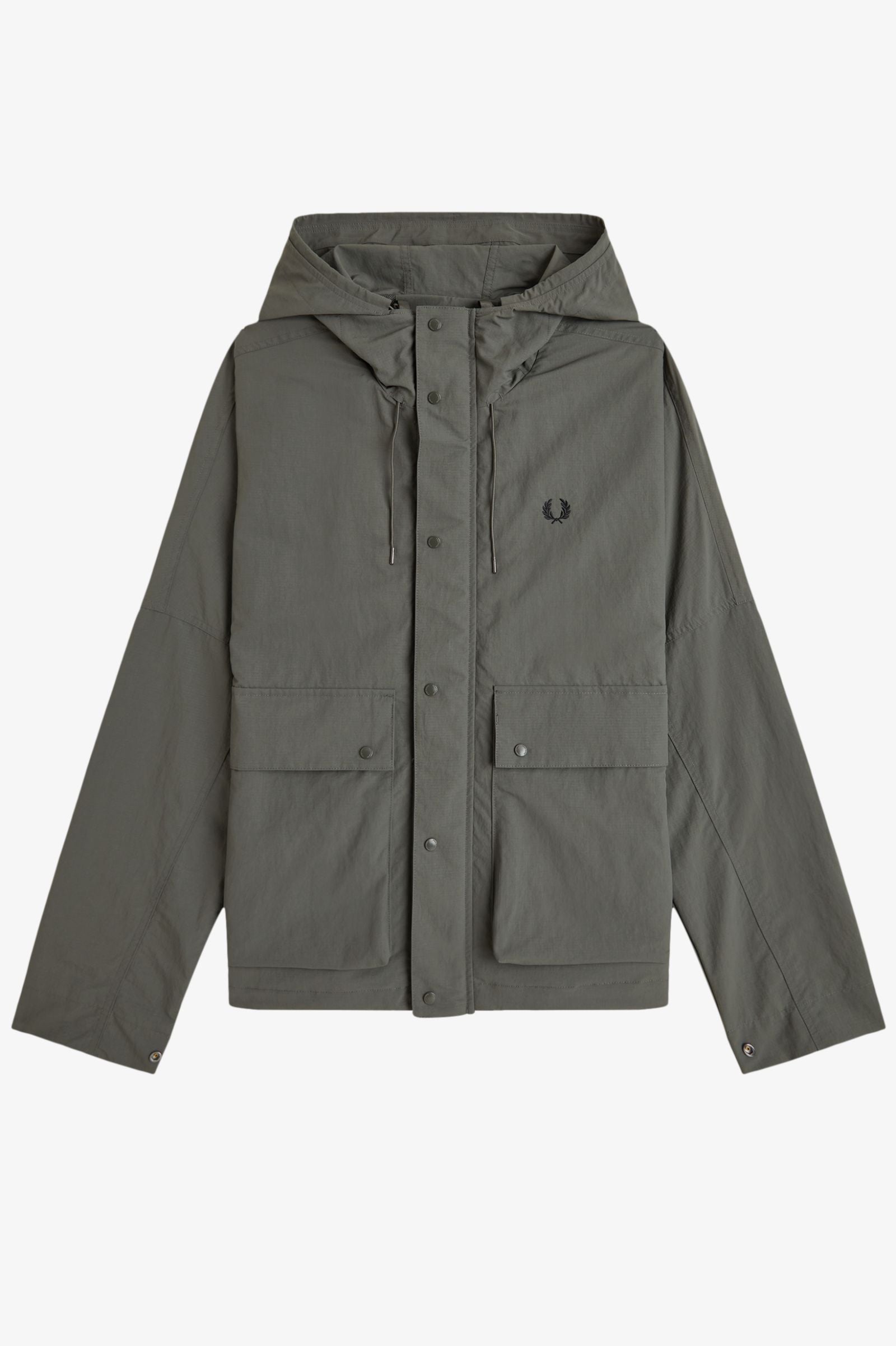 Fred Perry J2323 Cropped Ripstop Parka - D09 Field Green