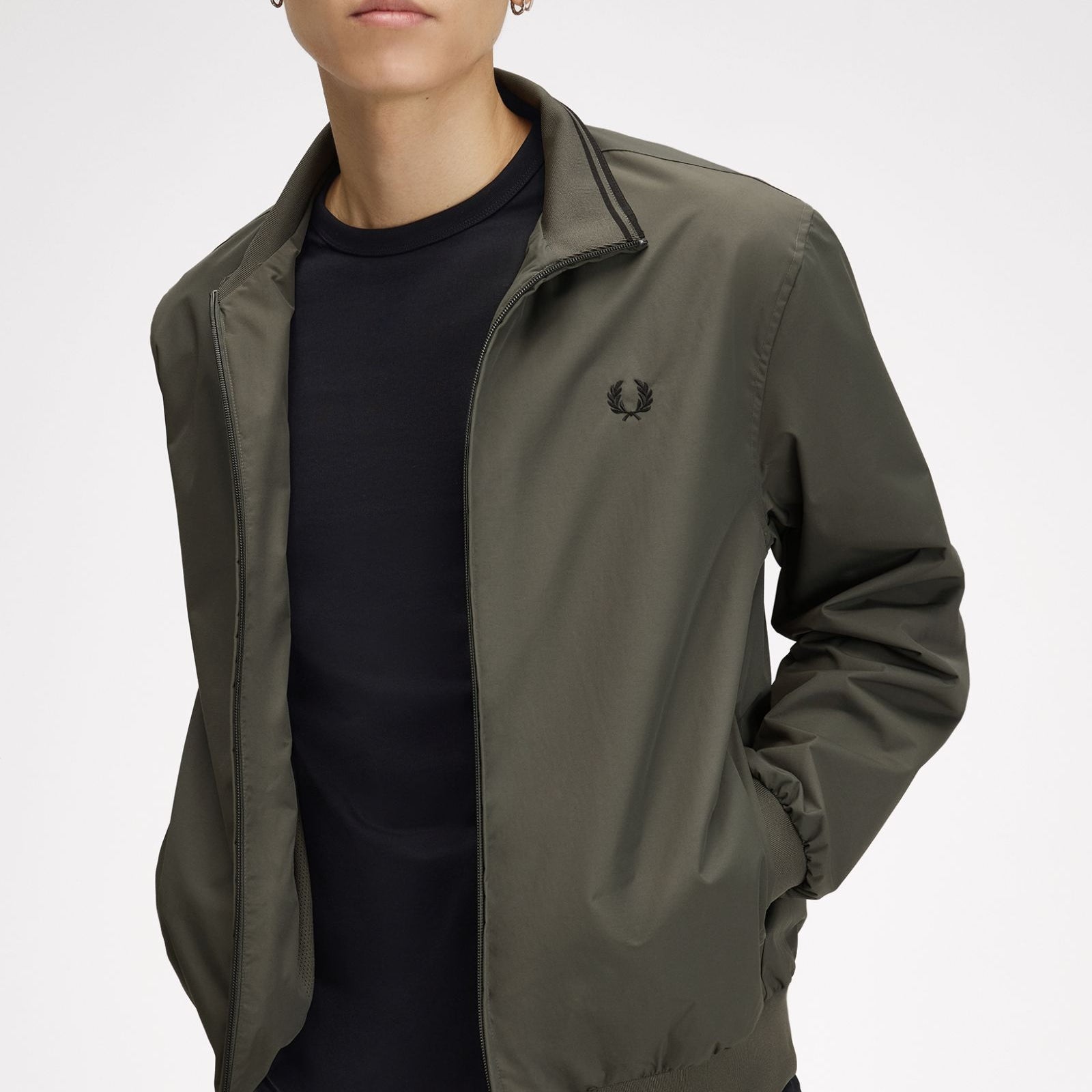 Fred Perry J2660 Brentham Jacket 148 - Field Green