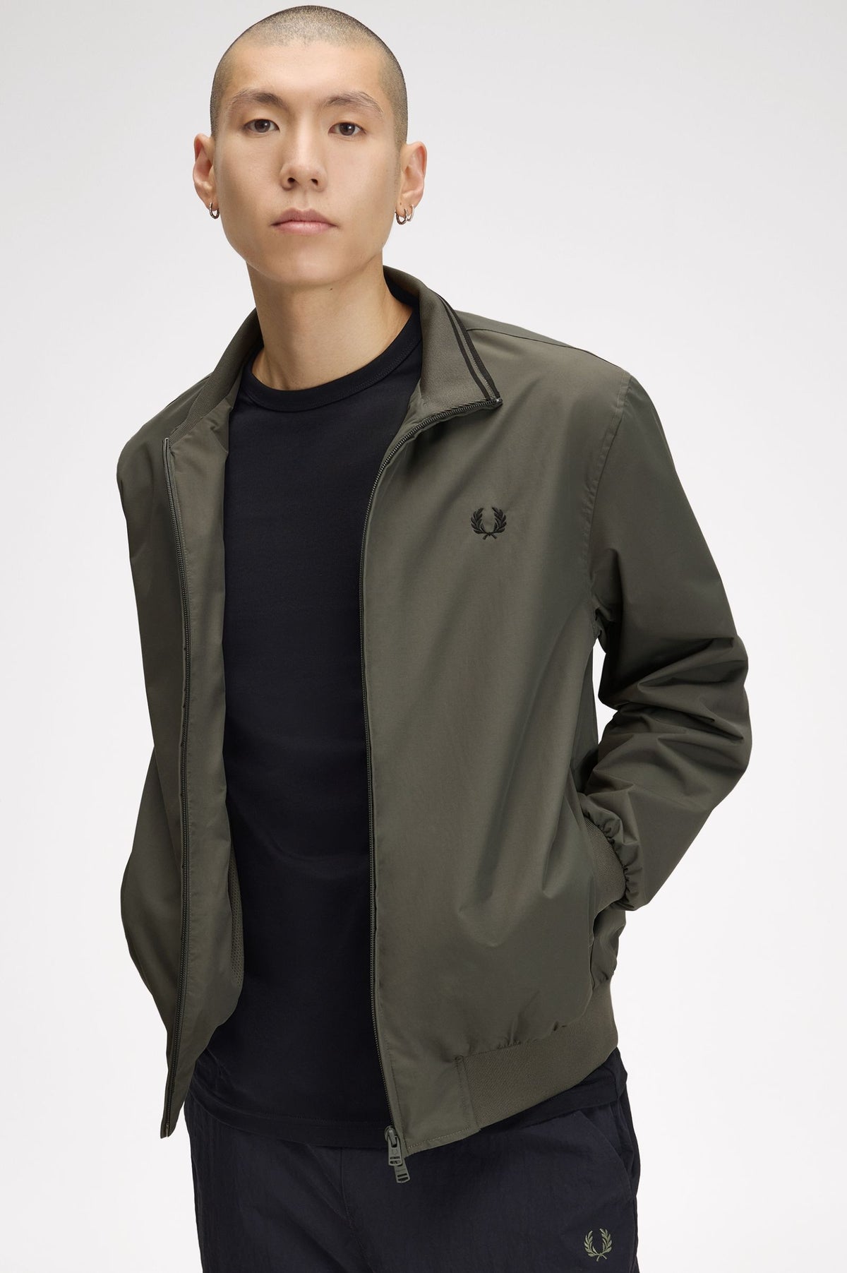 Fred Perry J2660 Brentham Jacket 148 - Field Green