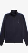 Fred Perry J5557 Contrast Tape Track Jacket 93A - NVY/ACEBL/TNSBL