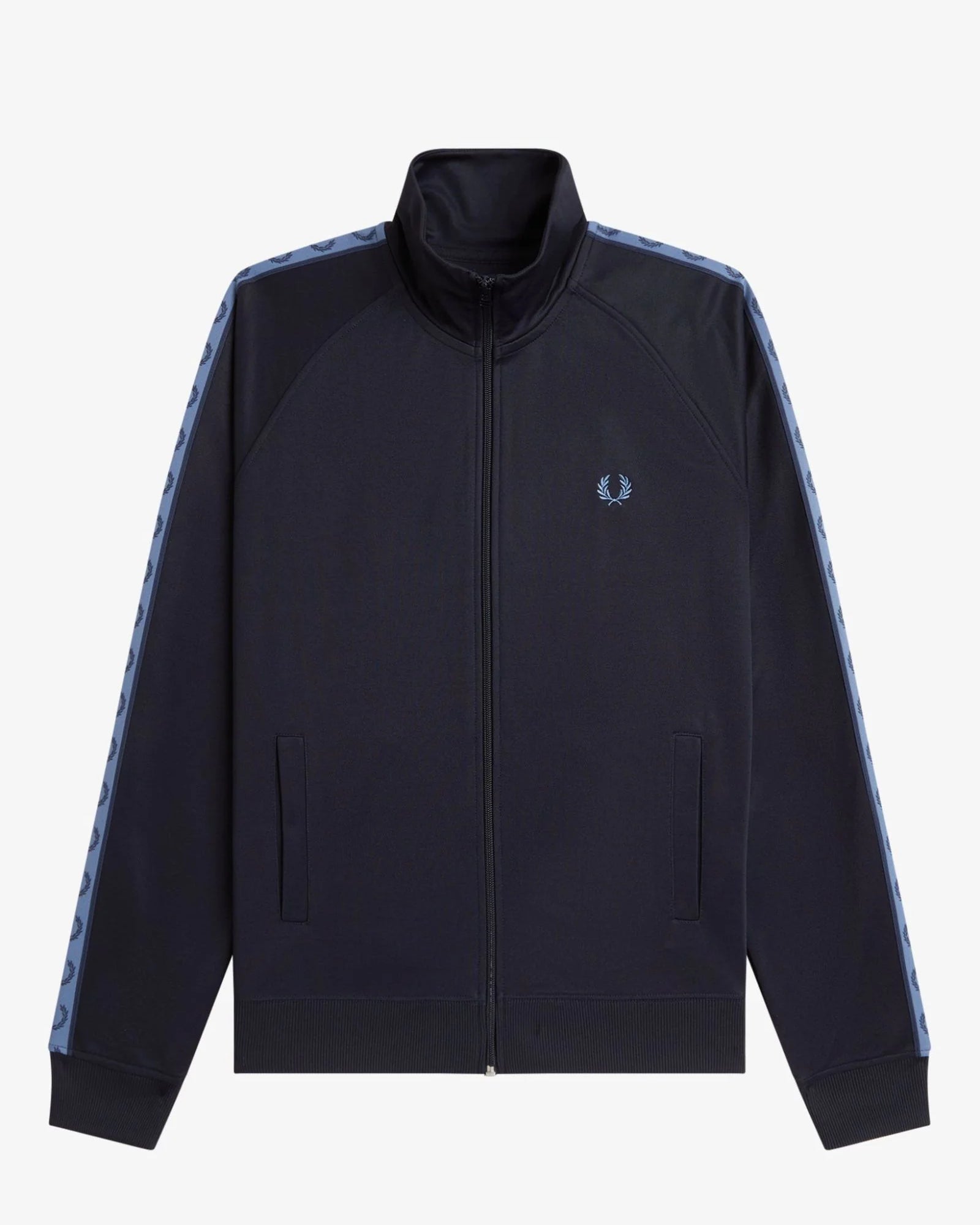 Fred Perry J5557 Contrast Tape Track Jacket 93A - NVY/ACEBL/TNSBL