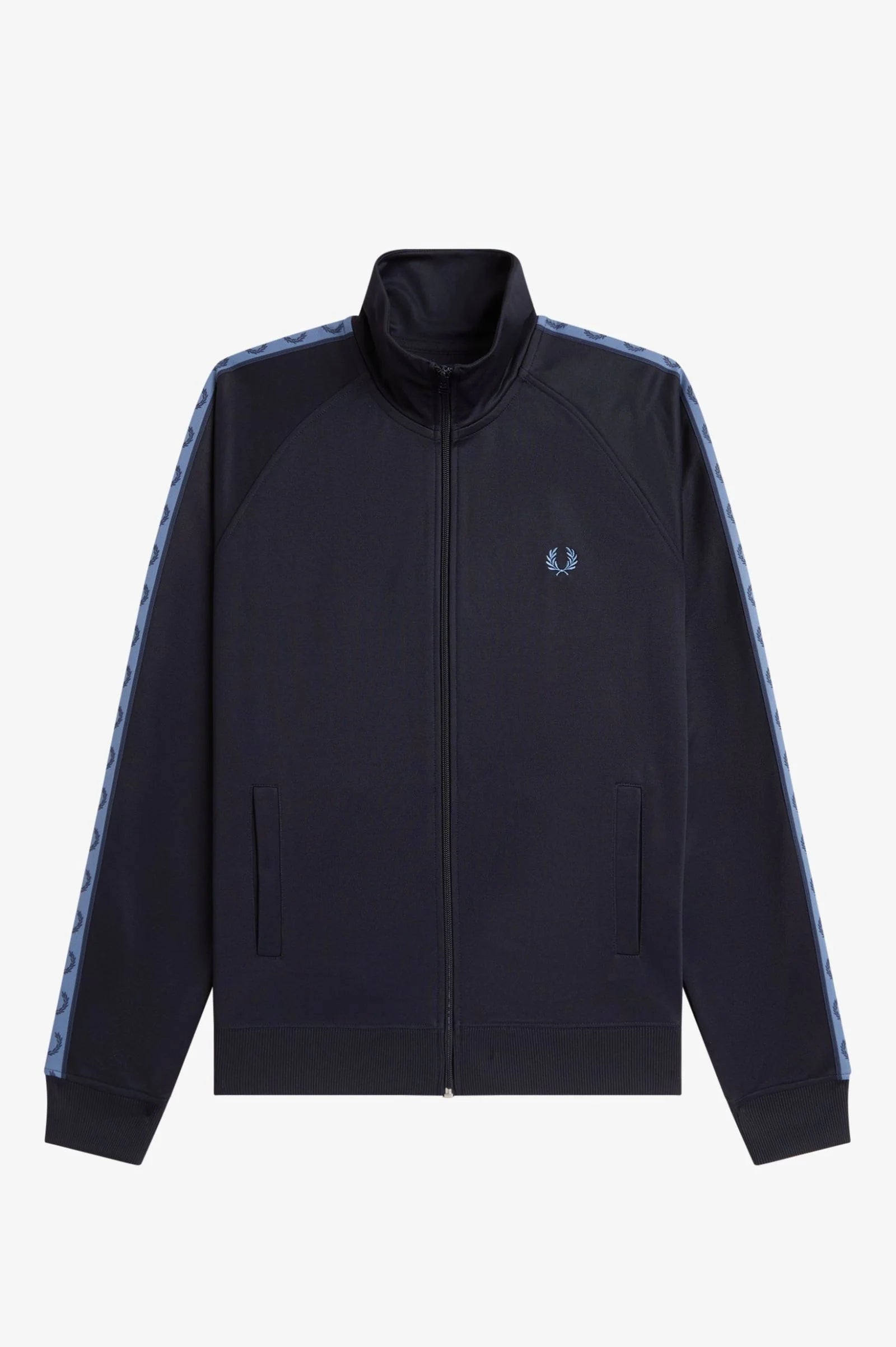 Fred Perry J5557 Contrast Tape Track Jacket 93A - NVY/ACEBL/TNSBL