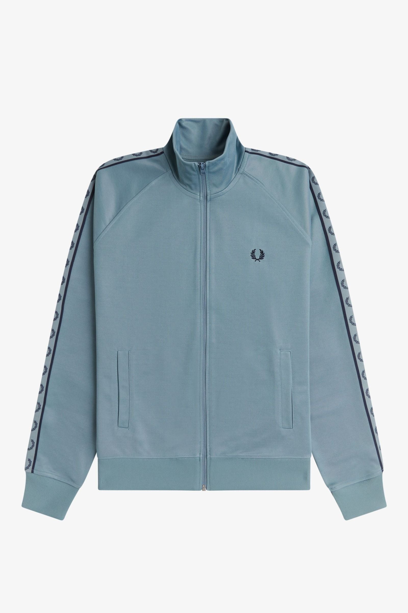 Fred Perry J5557 Contrast Tape Track Jacket - Z56 Stockport Blue/Navy
