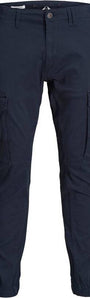 Jack & Jones Paul Flake Slim Fit Cargo Pants - Navy Blazer