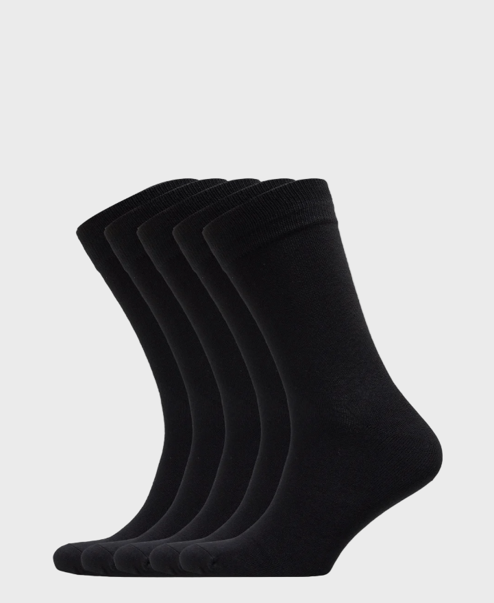 Jack & Jones Basic Bamboo Socks (5 Pack) - Black