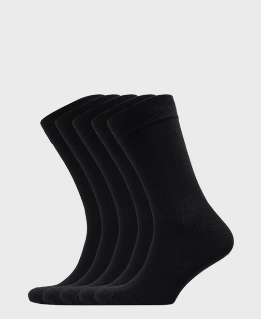Jack & Jones Basic Bamboo Socks (5 Pack) - Black